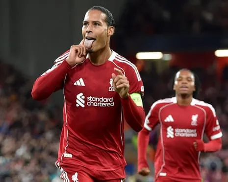 Van Dijk nods last-gasp decisive goal against Atlético Madrid